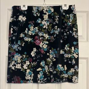 J. Jill Black and Blue Mini Pencil Skirt for Night Out